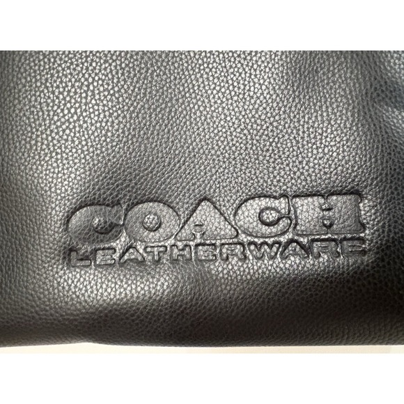COACH Relay Tote Bag CH756 - Black Polished Pebble Leather Brown -Tanned Leather - Picture 3 of 16